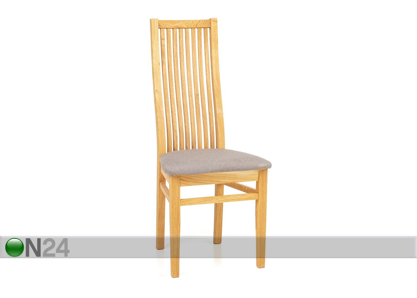 Обеденный стол из массива дуба Scan Ø85 cm+ 2 стула Sandra серый увеличить