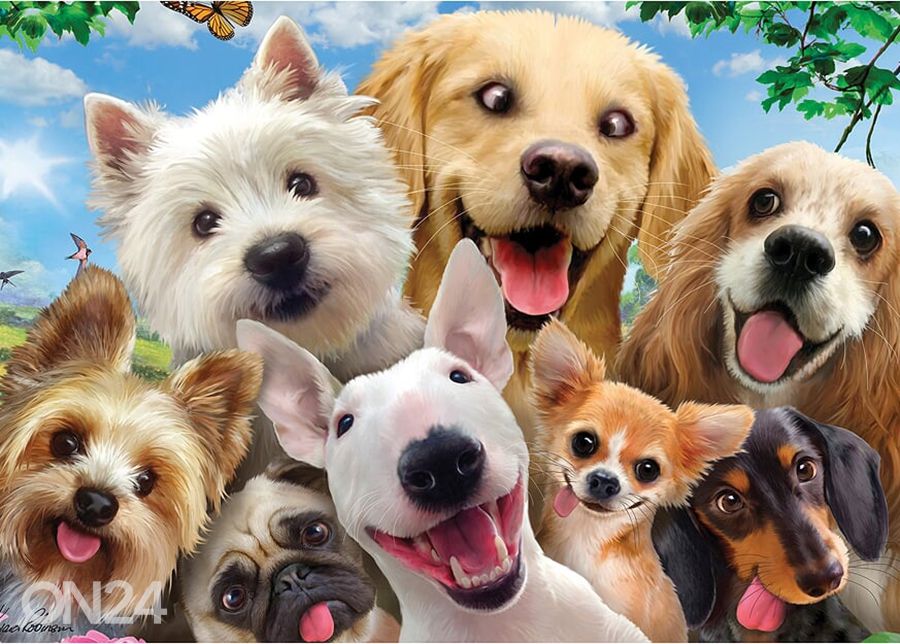 Пазл 3D Собаки Selfies 48 шт увеличить