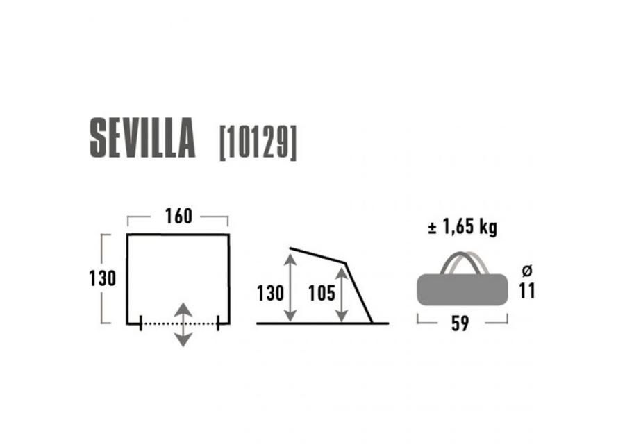 Пляжная палатка High Peak Sevilla синий / серый увеличить