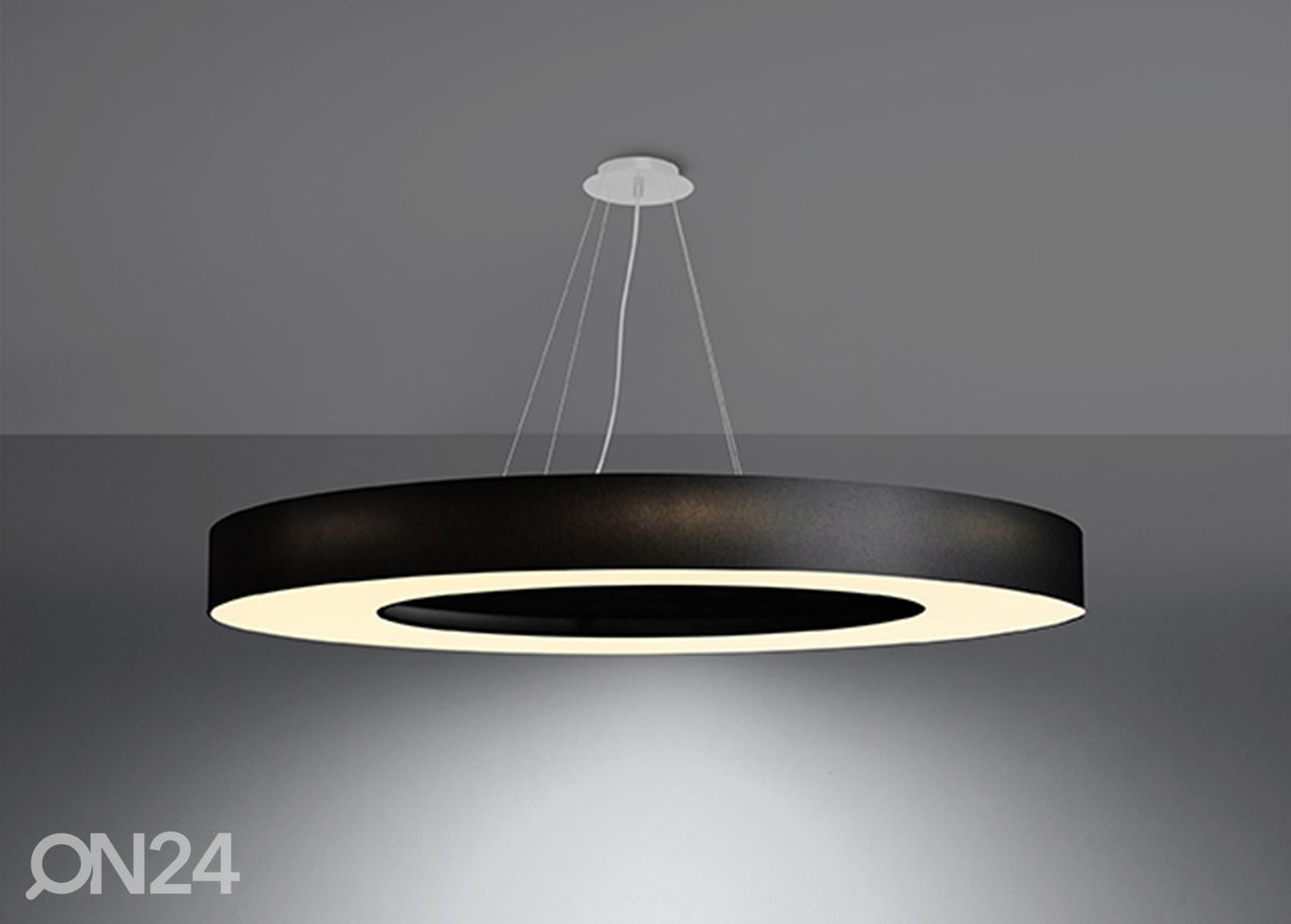 Подвесной светильник Saturno slim 90 cm, черный увеличить