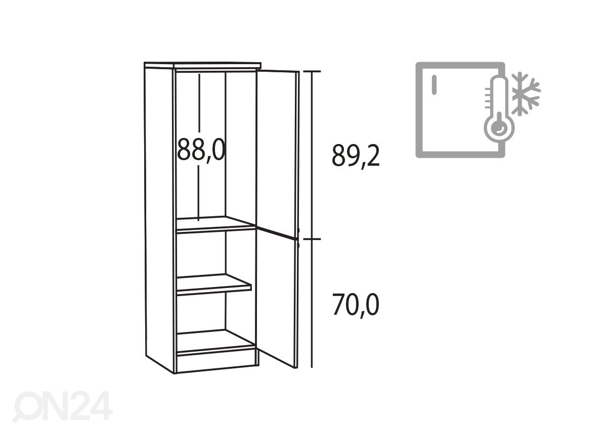 Полувысокий кухонный шкаф Vigo 60 cm увеличить