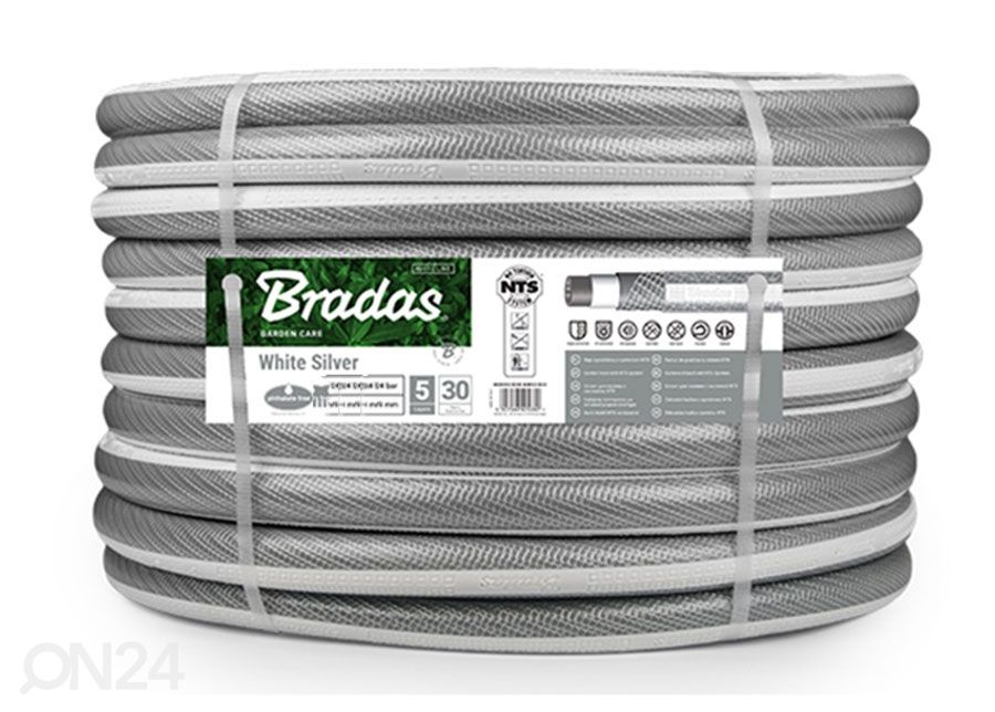 Порный шланг для полива Bradas NTS White Silver 3/4" увеличить