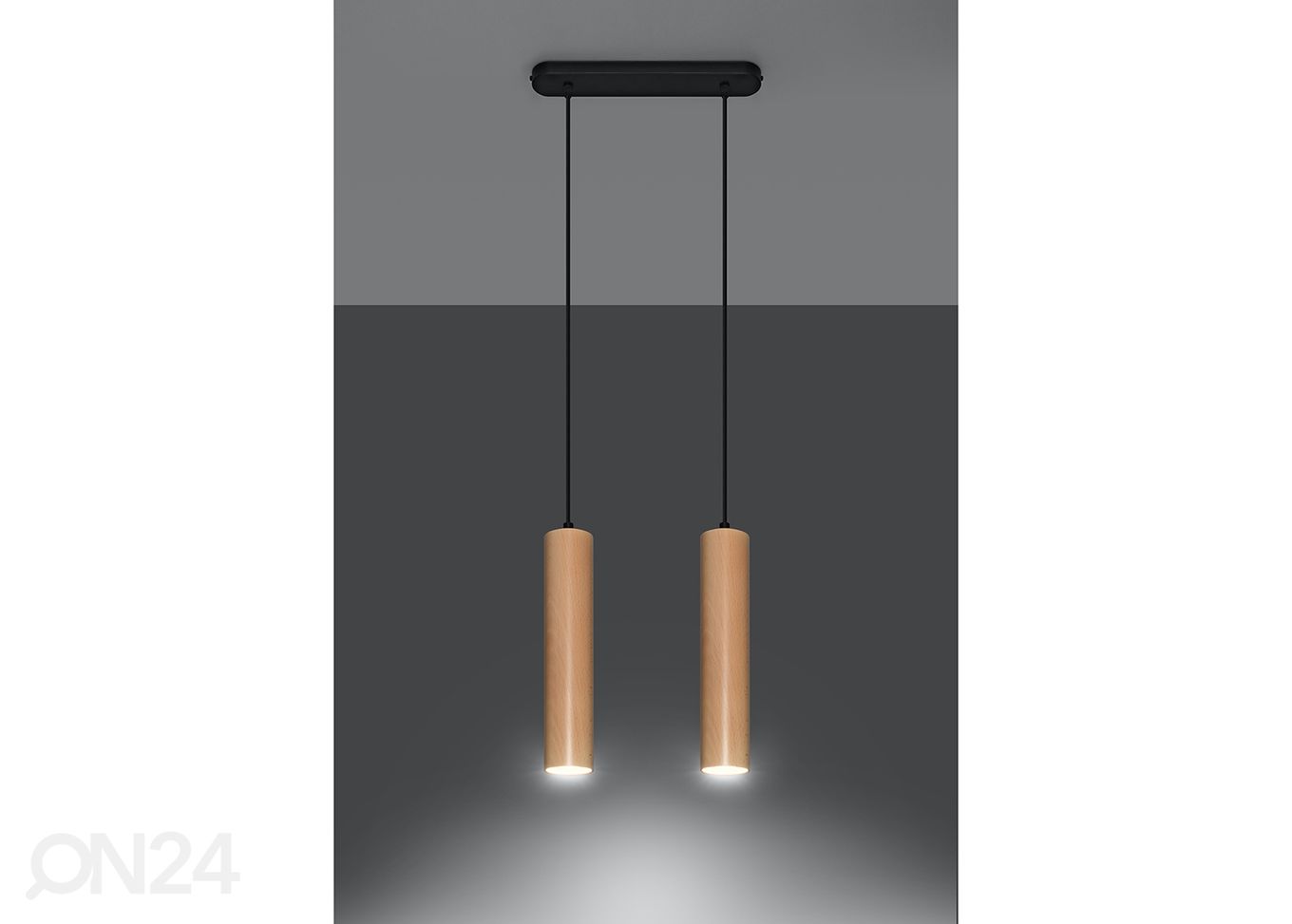 Потолочный светильник Lino 2, натуральный увеличить