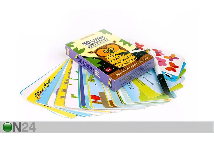 Развивающие карточки "50 творческих чертежных карточек" увеличить
