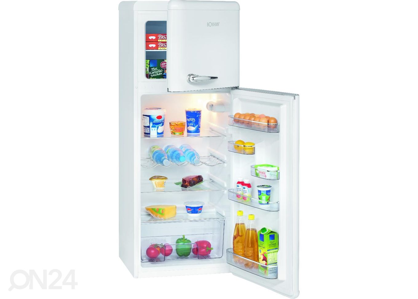 Ретро-холодильник Bomann, белый увеличить