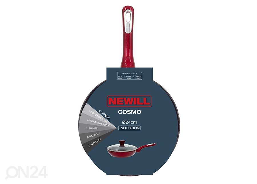 Сковорода Newill Cosmo Ø 24 см со стеклянной крышкой увеличить