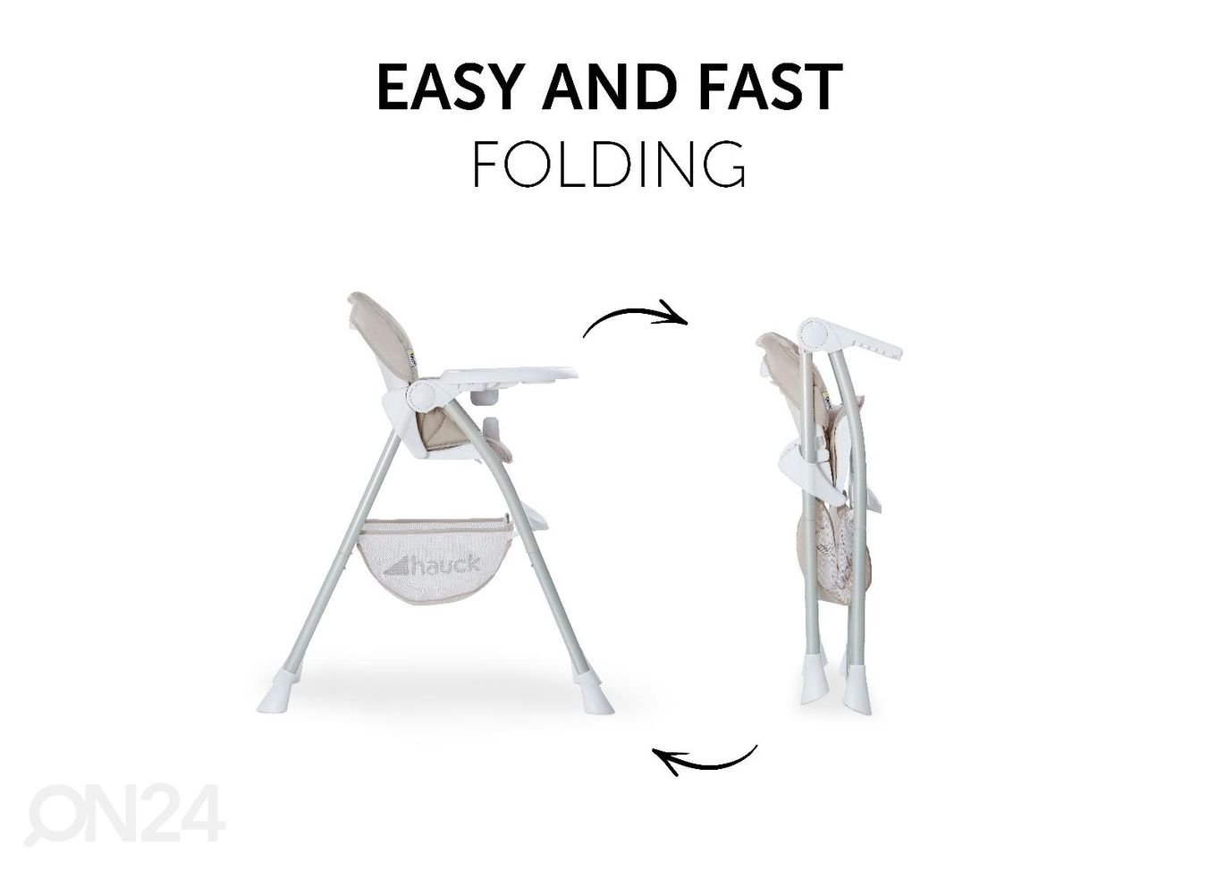Стульчик для кормления Hauck Essential Sit N Fold бежевый увеличить