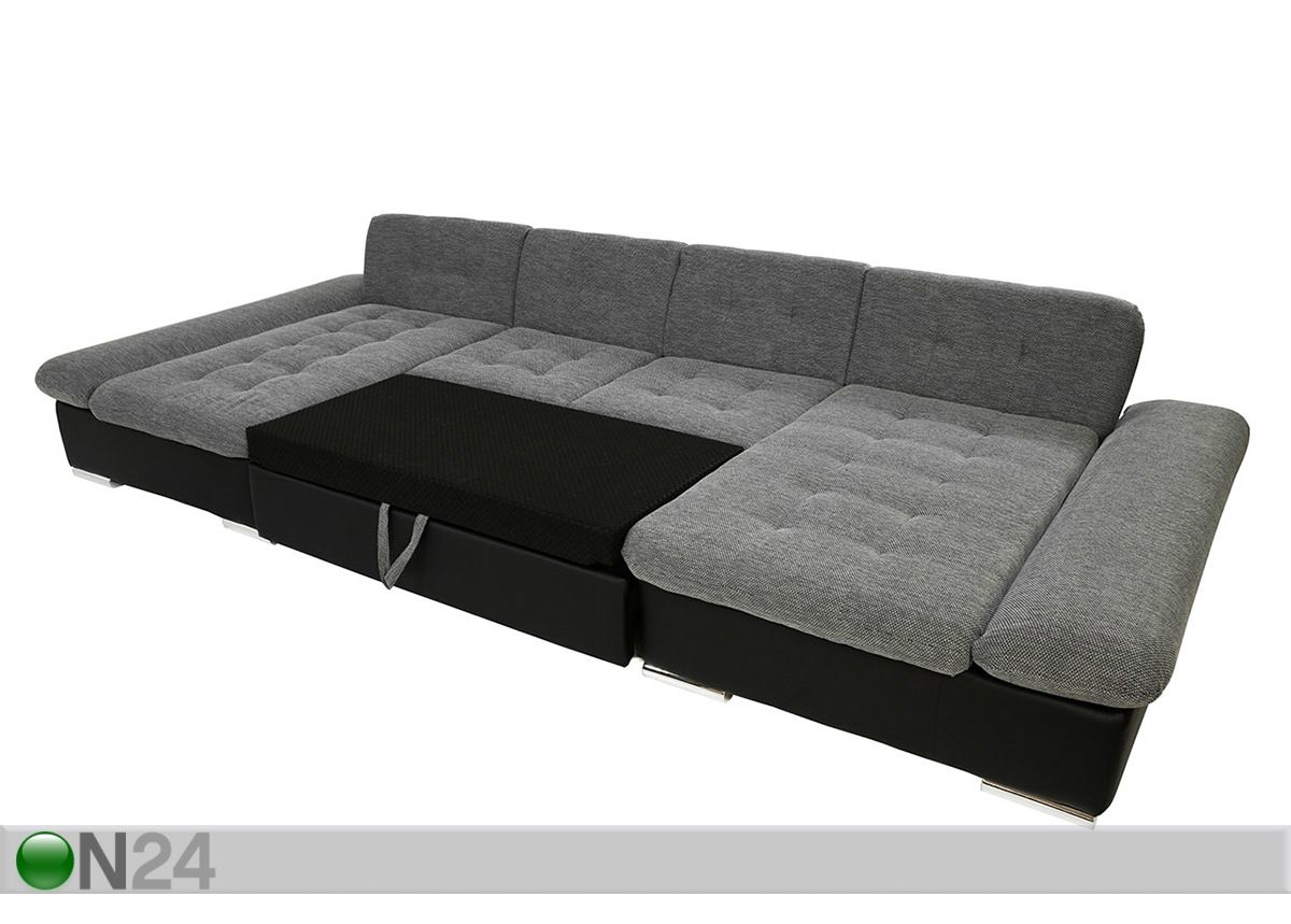 Угловой диван-кровать с двумя ящиками увеличить