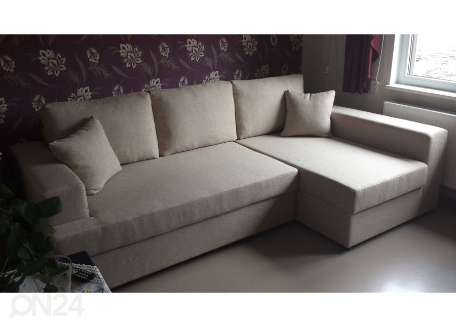 Угловой диван-кровать с двумя ящиками Randa II увеличить