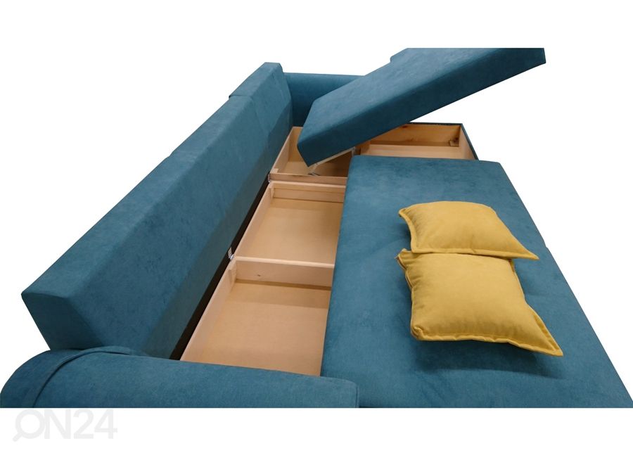 Угловой диван-кровать с двумя ящиками Ronja увеличить
