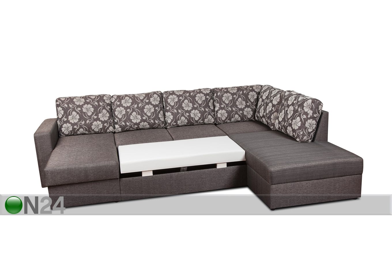 Угловой диван-кровать с двумя ящиками Rowena увеличить