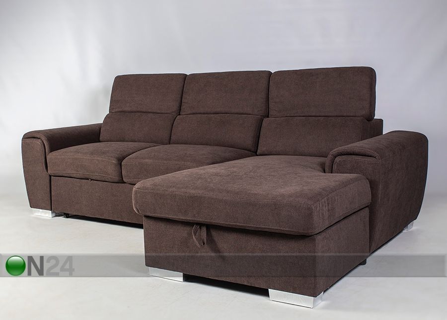 Угловой диван-кровать с ящиком Elba, правый угол увеличить