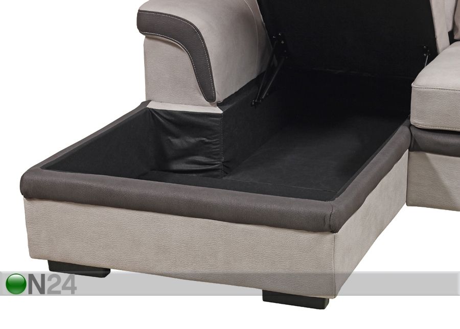 Угловой диван-кровать с ящиком ErikaII увеличить