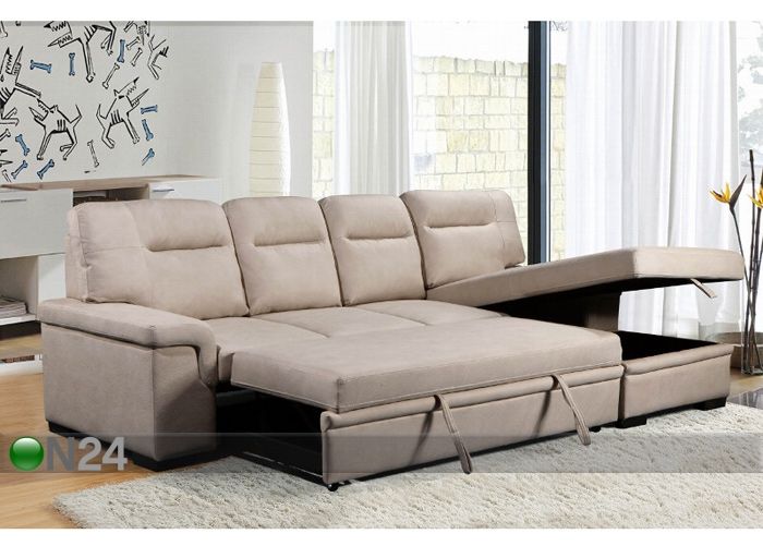 Угловой диван-кровать с ящиком Pam увеличить