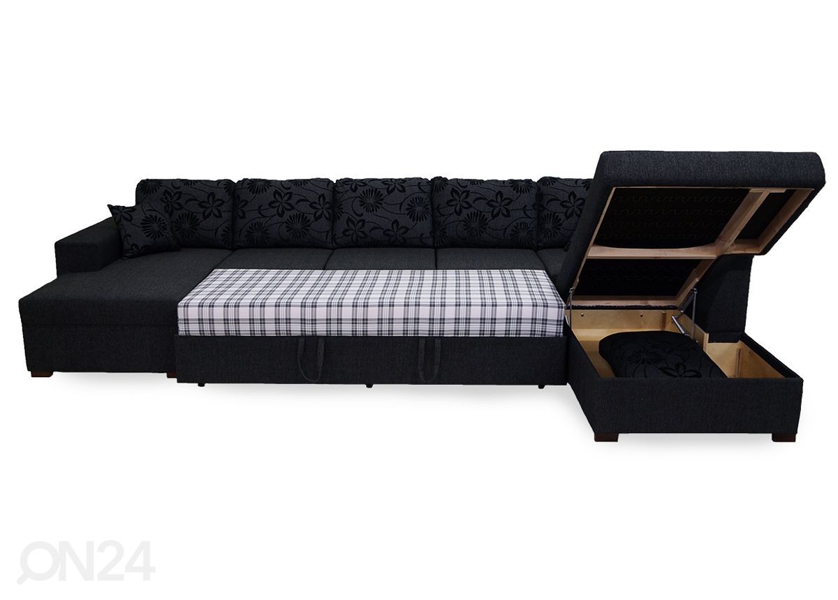 Угловой диван-кровать Dublin XXL Jumbo с ящиком увеличить