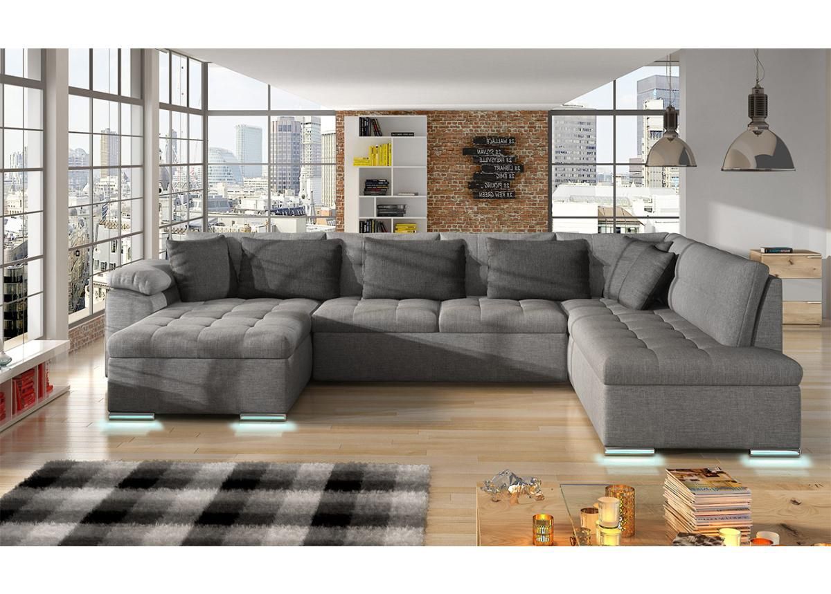 Угловой диван-кровать Melbourne + LED увеличить