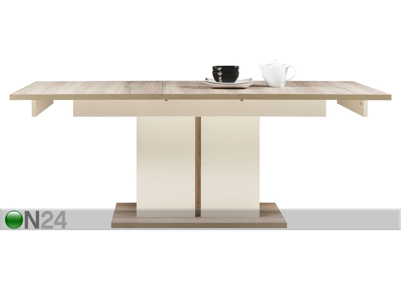 Удлиняющийся обеденный стол 90x160-200 cm увеличить