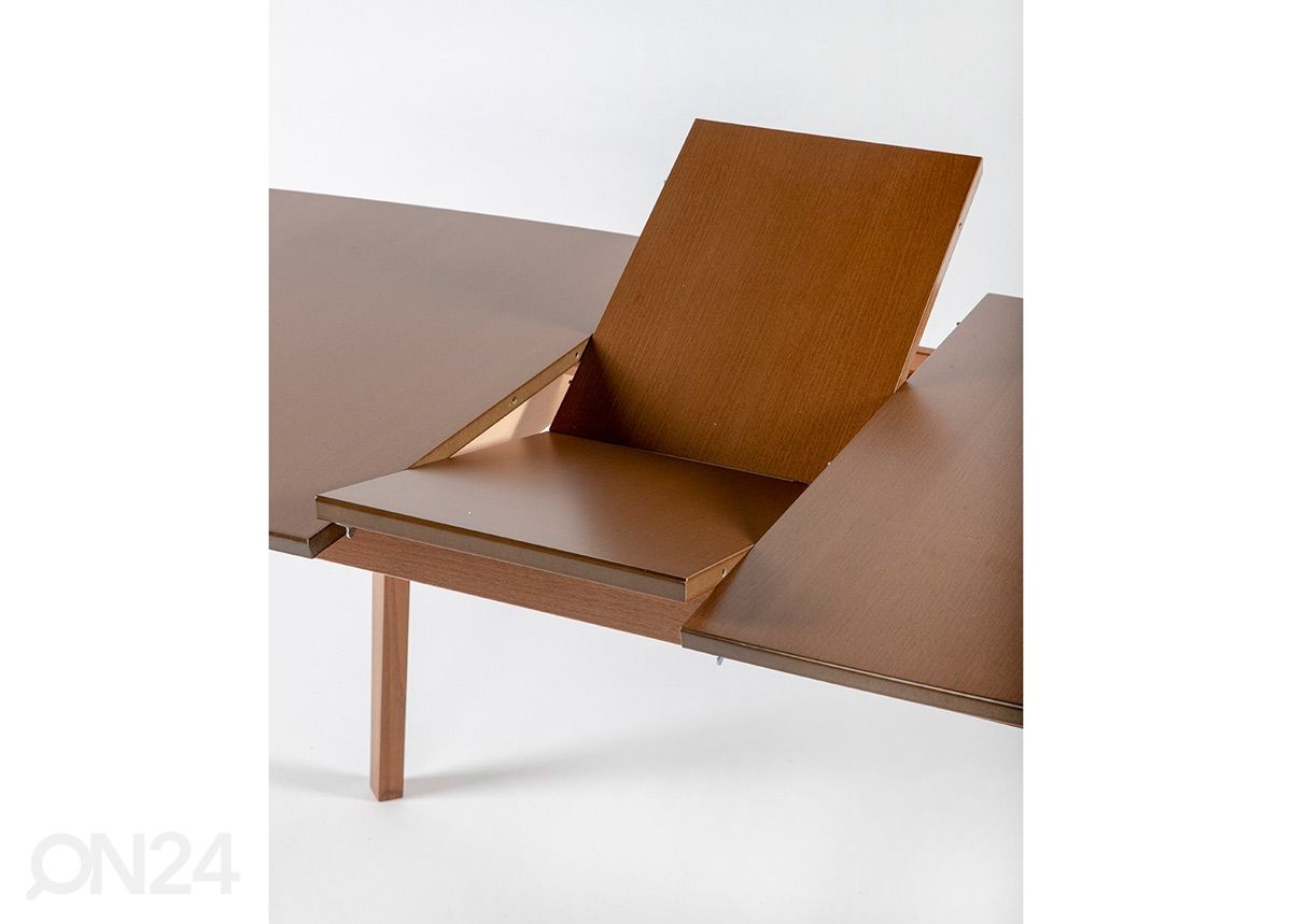 Удлиняющийся обеденный стол Bari 80x120-150 cm + 4 стула Monza, орех увеличить