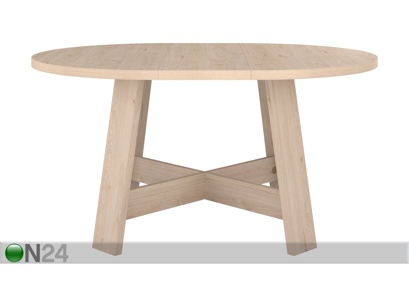 Удлиняющийся обеденный стол Vanille 120-156x120 cm увеличить