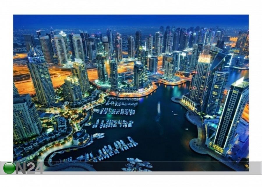 Флизелиновые фотообои Nocturnal Dubai Marina увеличить