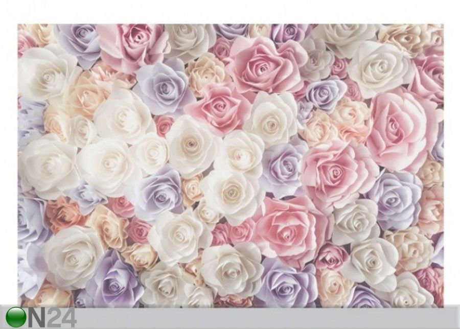Флизелиновые фотообои Pastel Paper Art roses увеличить