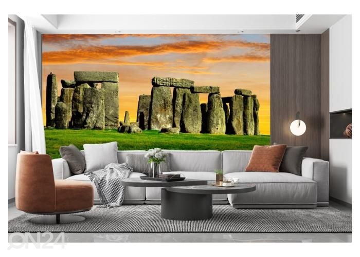 Флизелиновые фотообои Stonehenge at the sunset 416x290 см увеличить