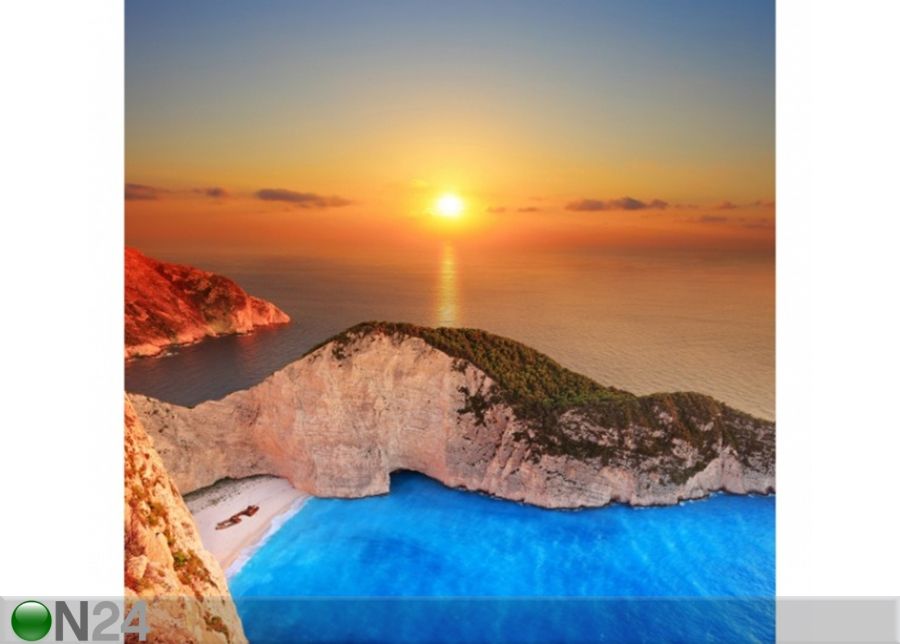 Флизелиновые фотообои Sunset over Zakynathos увеличить