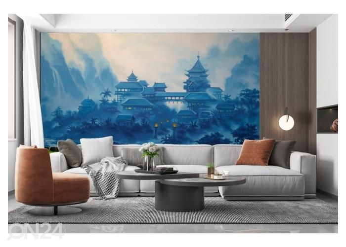 Флизелиновые фотообои Theatre Backdrop Featuring a Classical Chinese Landscape 368x254 см увеличить