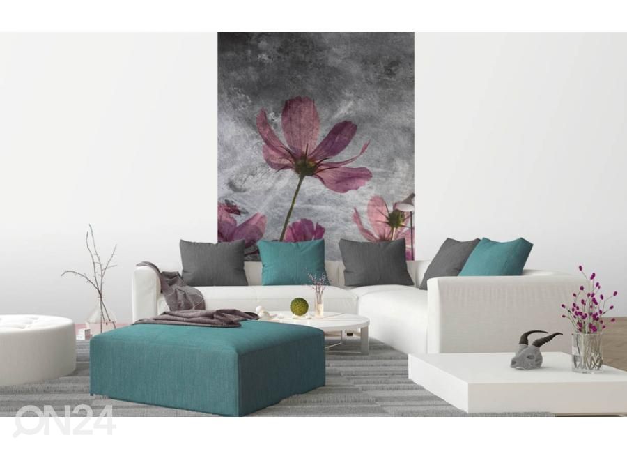 Флизелиновые фотообои Violet Flower Abstract 150x250 см увеличить