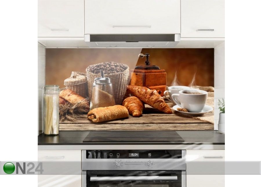 Фотостекло для кухонного фартука Breakfast Table 40x60 cm увеличить