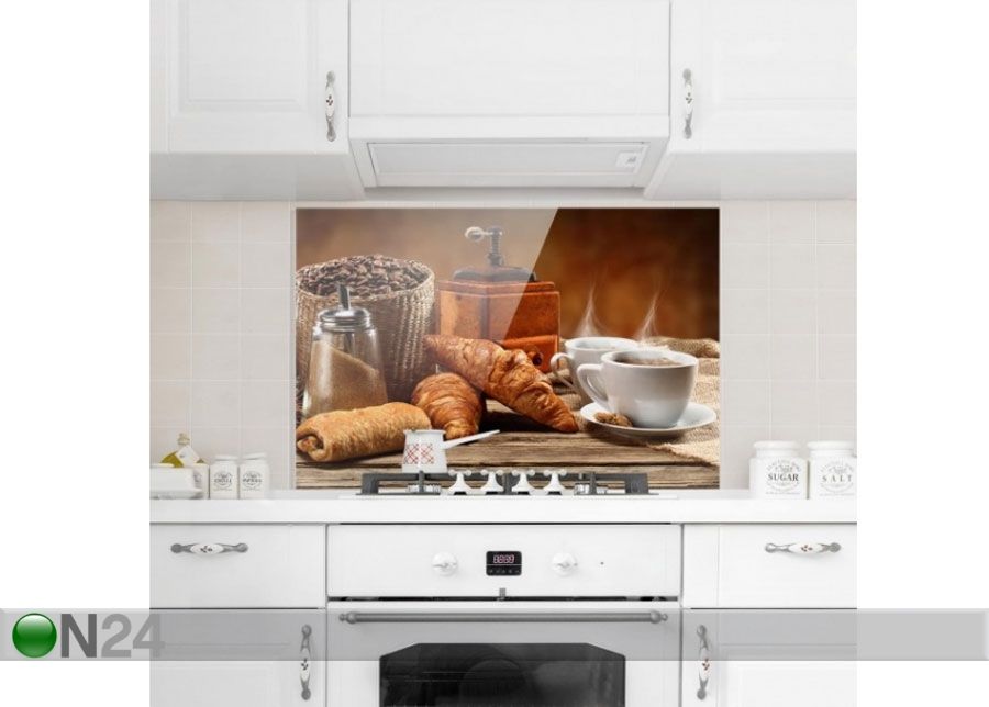 Фотостекло для кухонного фартука Breakfast Table 40x60 cm увеличить