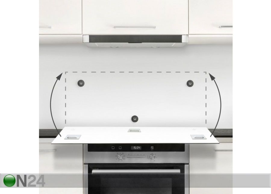 Фотостекло для кухонного фартука Dandelion Black & White 1, 59x60 cm увеличить