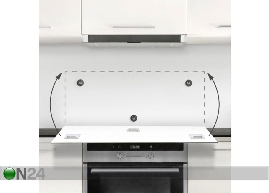 Фотостекло для кухонного фартука Dandelion Black & White 1, 59x90 cm увеличить