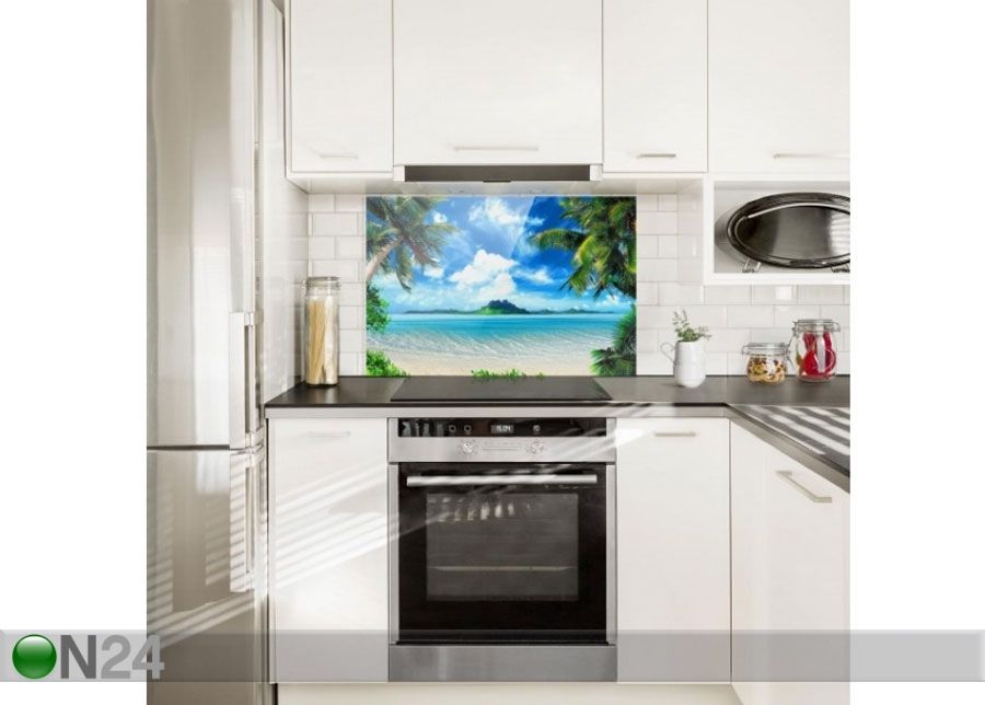 Фотостекло для кухонного фартука Dream Vacation 59x120 cm увеличить