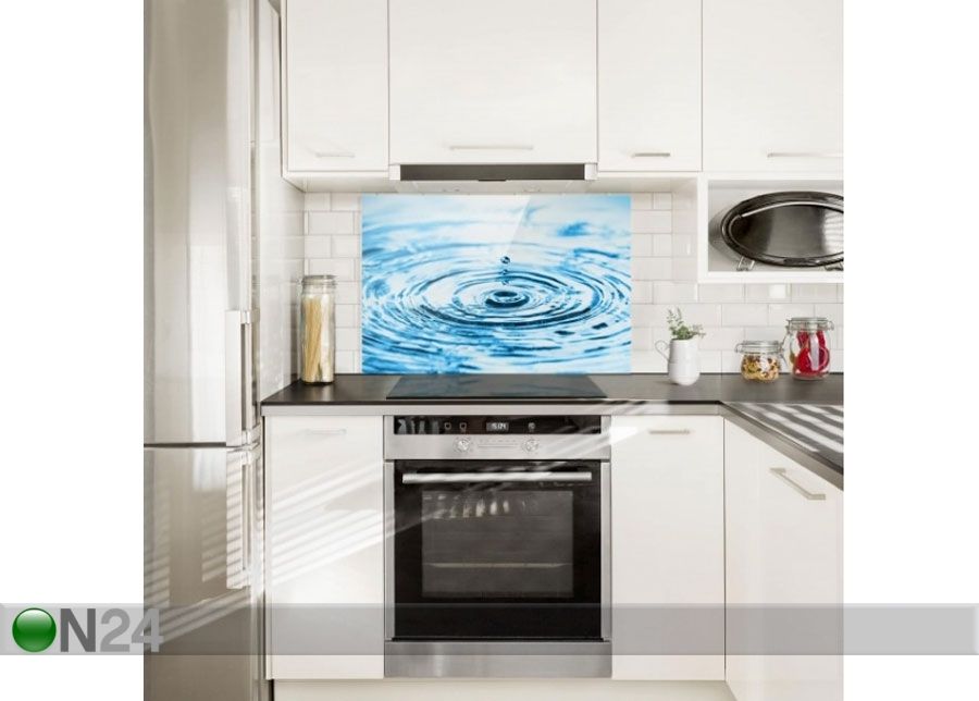 Фотостекло для кухонного фартука Drops Turbulence 40x60 cm увеличить