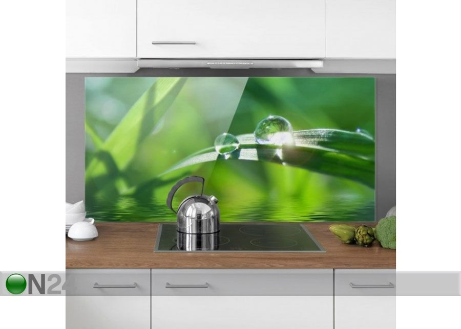 Фотостекло для кухонного фартука Green Ambiance II, 40x60 cm увеличить
