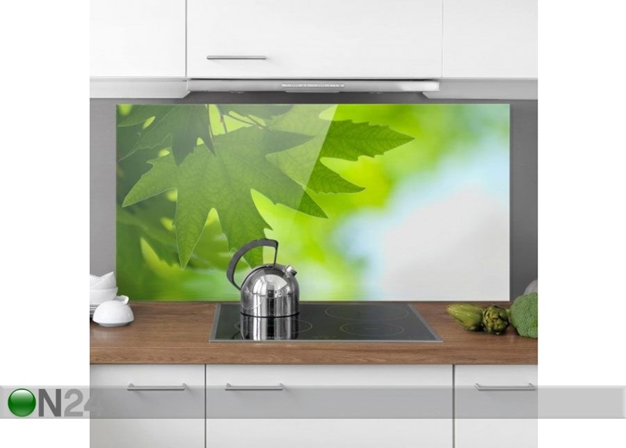 Фотостекло для кухонного фартука Green Ambiance III, 59x90 cm увеличить