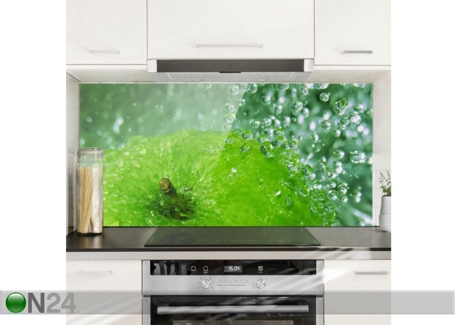 Фотостекло для кухонного фартука Green Apple 40x60 cm увеличить