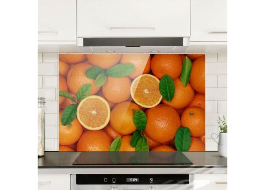 Фотостекло для кухонного фартука Juicy Oranges 40x60 cm увеличить