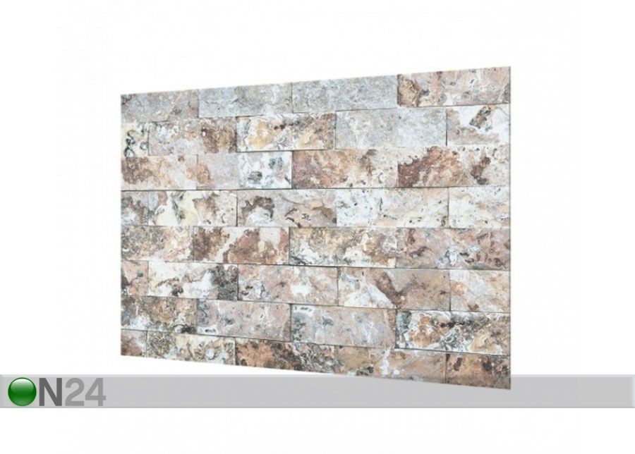 Фотостекло для кухонного фартука Natural Marble Stone Wall 40x60 cm увеличить