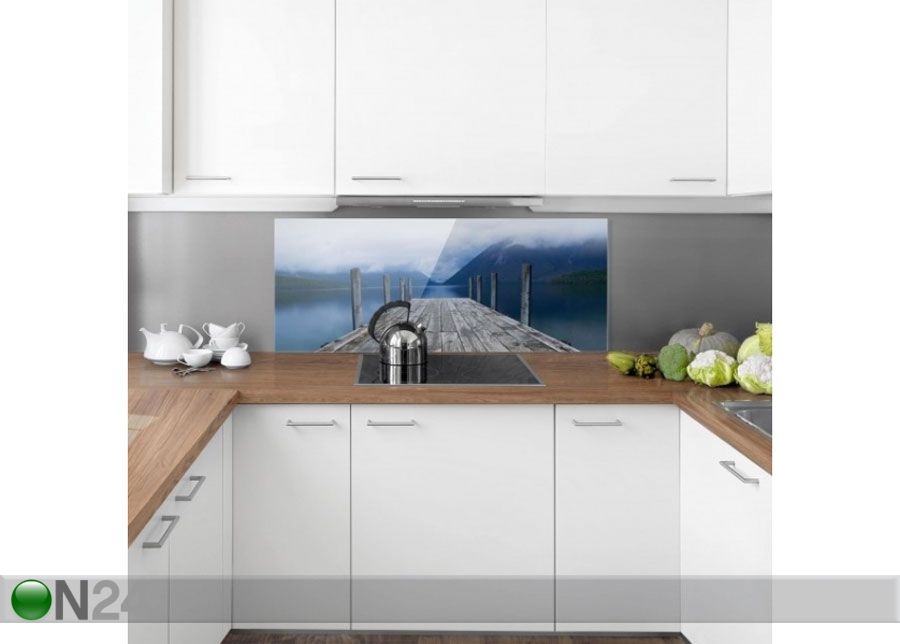 Фотостекло для кухонного фартука Nelson Lakes National Park New Zealand 40x100 cm увеличить