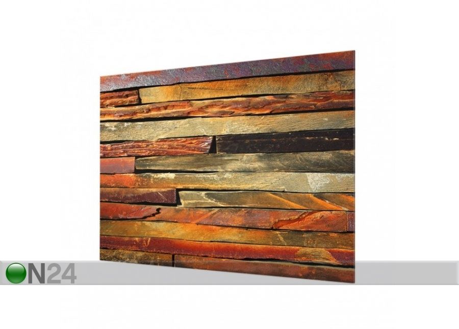 Фотостекло для кухонного фартука Stack of Planks 40x60 cm увеличить