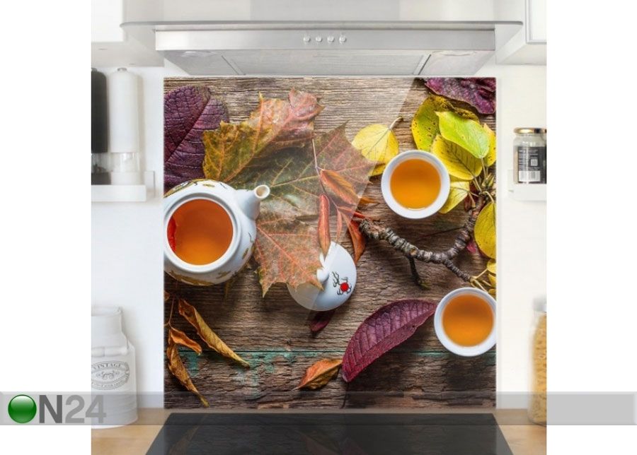 Фотостекло для кухонного фартука Tea In September 40x60 cm увеличить