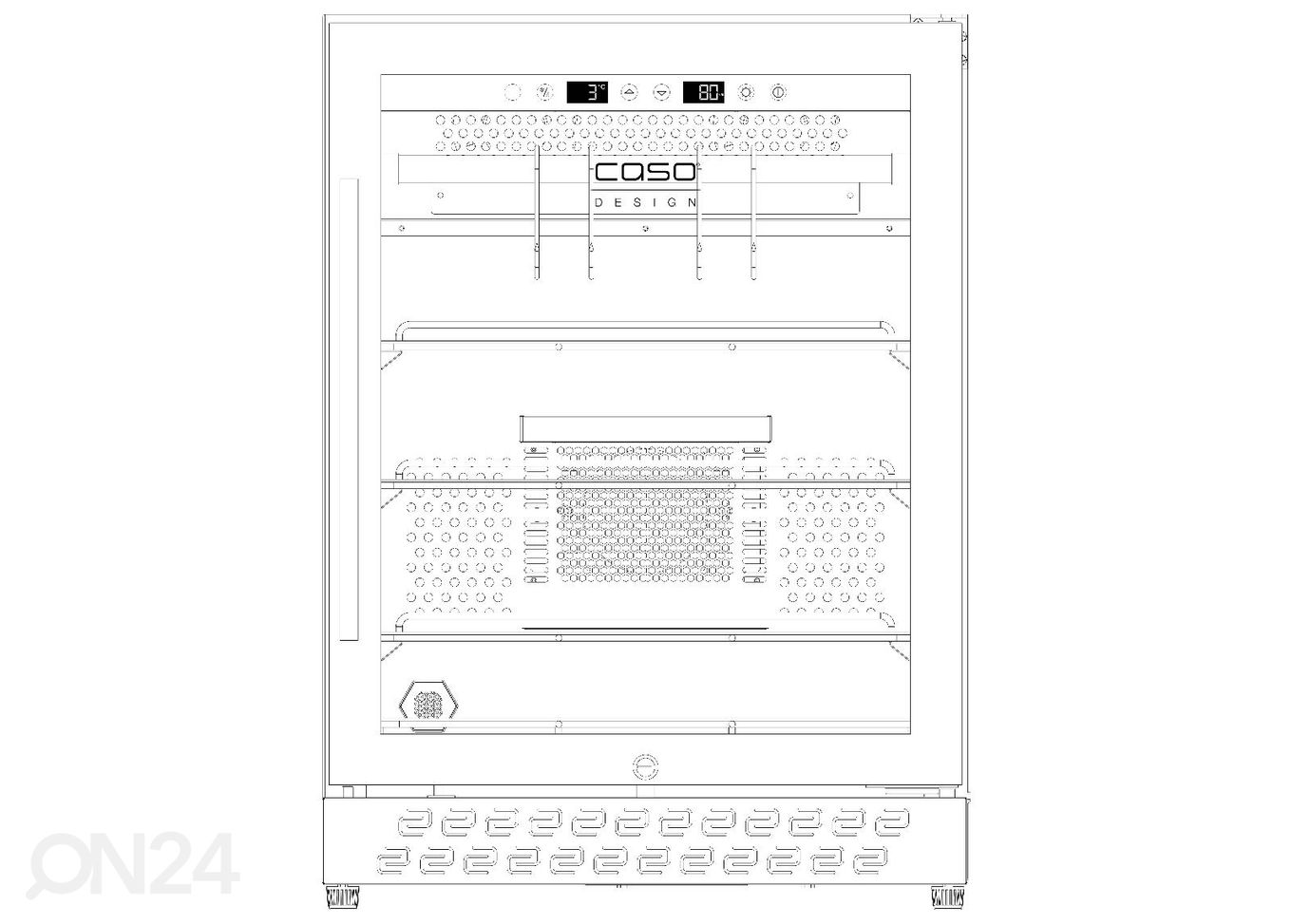 Холодильник для хранения мяса Caso Dry Aged Master 125, 690 увеличить