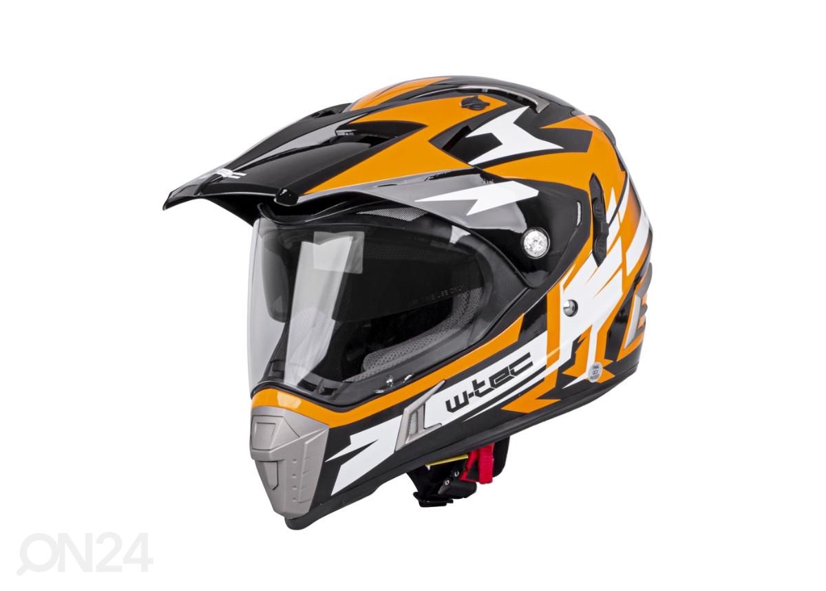 Шлем для мотокросса W-TEC Dualsport camo-yellow размер XS (53-54) увеличить