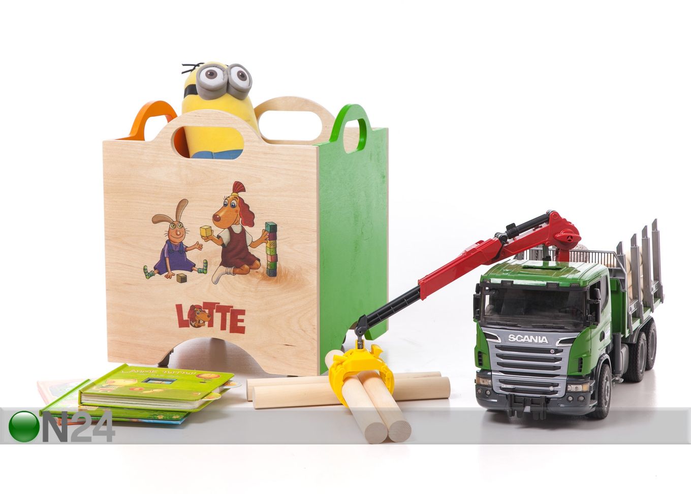 Ящик для игрушек на колёсах Lotte увеличить