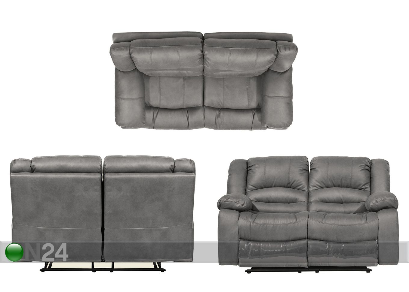 2-местный диван Relax2, серый увеличить