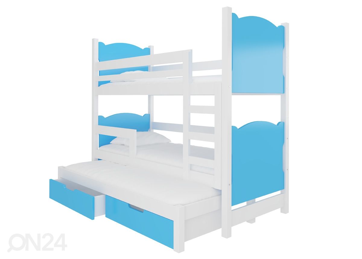 3-местная двухъярусная кровать Lena 75x180 cm увеличить