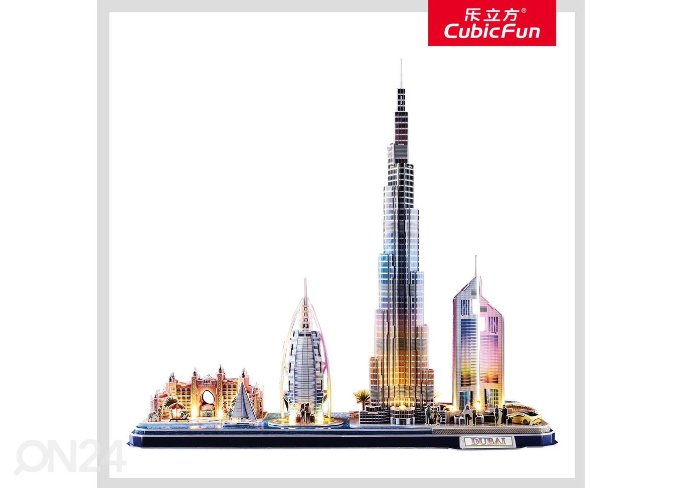 3D-пазл c LED-подсветкой Дубай CUBICFUN City Line увеличить