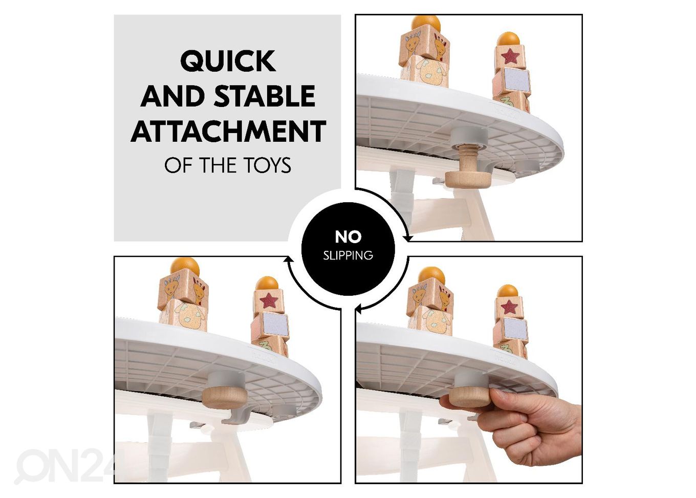 Hauck поднос с игрушкой Сортировочная игра Жираф для стульчика Play Tray увеличить